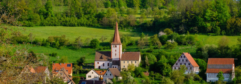 Oberkrumbach mit Margaretenkirche