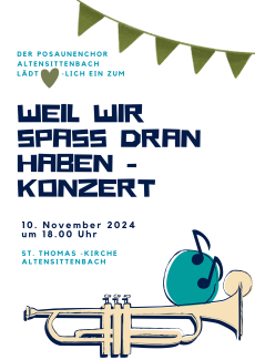 Plakat Konzert Posaunenchor Altensittenbach 2024